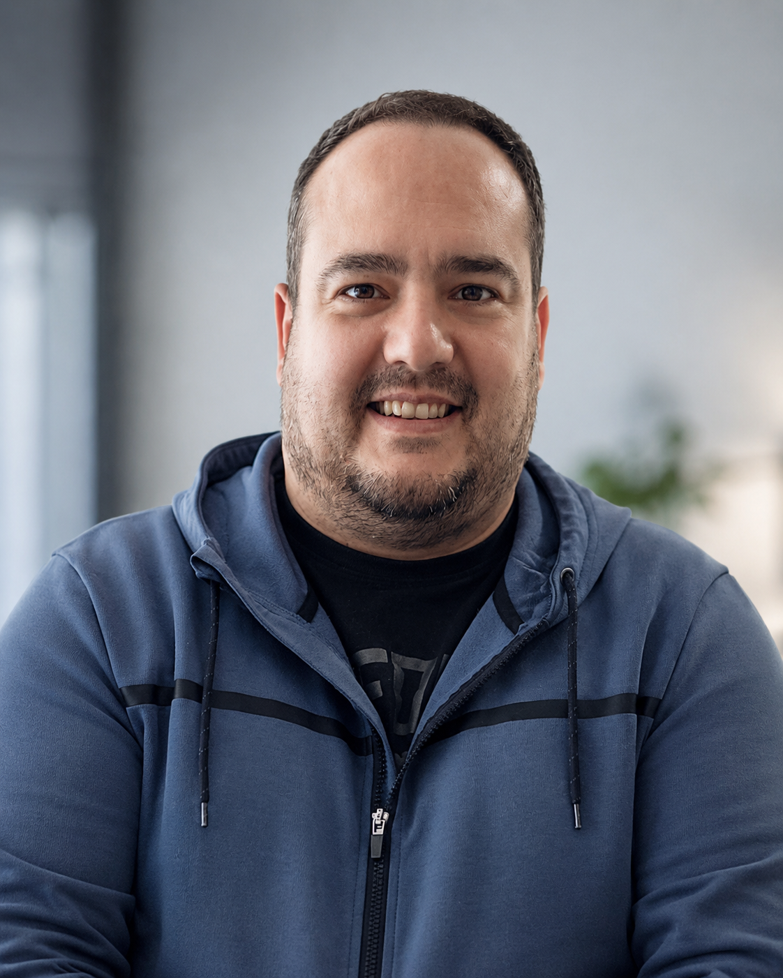 Portrait of Johannes (Marnus) de Wet, founder of Synergy AI Systems